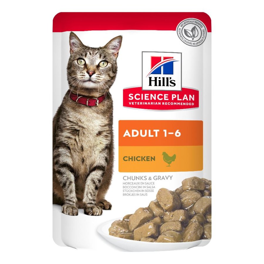HILL'S GATTO SCIENCE GRAVY (IN SALSA) ADULT POLLO 85GR (bustina) HILL'S GATTO SCIENCE GRAVY (IN SALSA) ADULT POLLO 85GR (bustina)