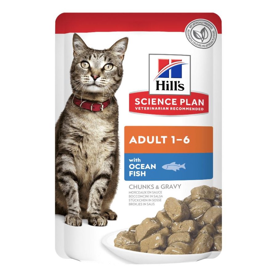 HILL'S GATTO SCIENCE GRAVY (IN SALSA) ADULT PESCE OCEANICO 85GR (bustina) HILL'S GATTO SCIENCE GRAVY (IN SALSA) ADULT PESCE OCEANICO 85GR (bustina)