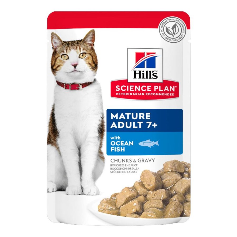 HILL'S GATTO SCIENCE GRAVY (IN SALSA) MATURE PESCE OCEANICO 85GR (bustina) HILL'S GATTO SCIENCE GRAVY (IN SALSA) MATURE PESCE OCEANICO 85GR (bustina)