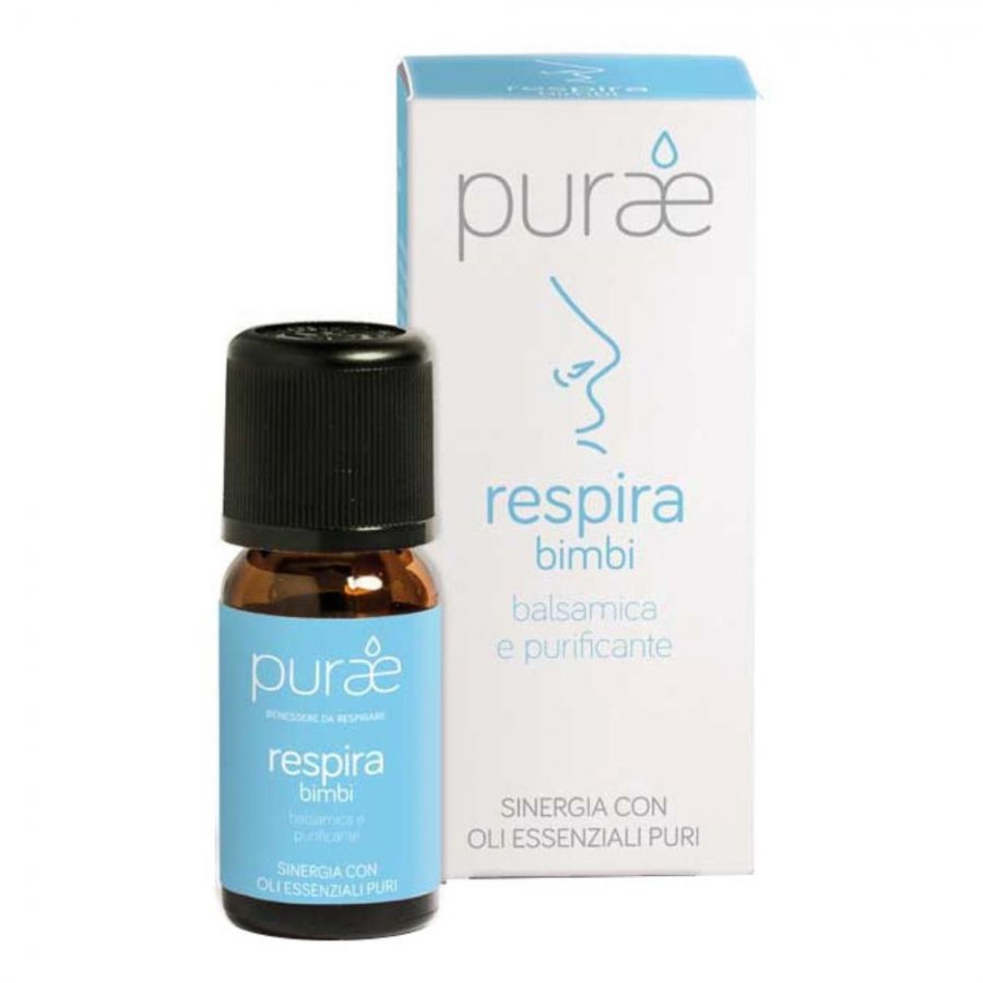 Purae Sinergia Oli Essenziali Respira Bimbi 10ml - Balsamica e Purificante