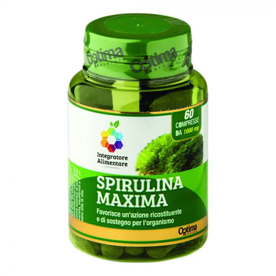 Colours Of Life - Spirulina Maxima 60 Compresse 1000 mg - Integratore Spirulina per Ricostituire e Sostenere l'Organismo