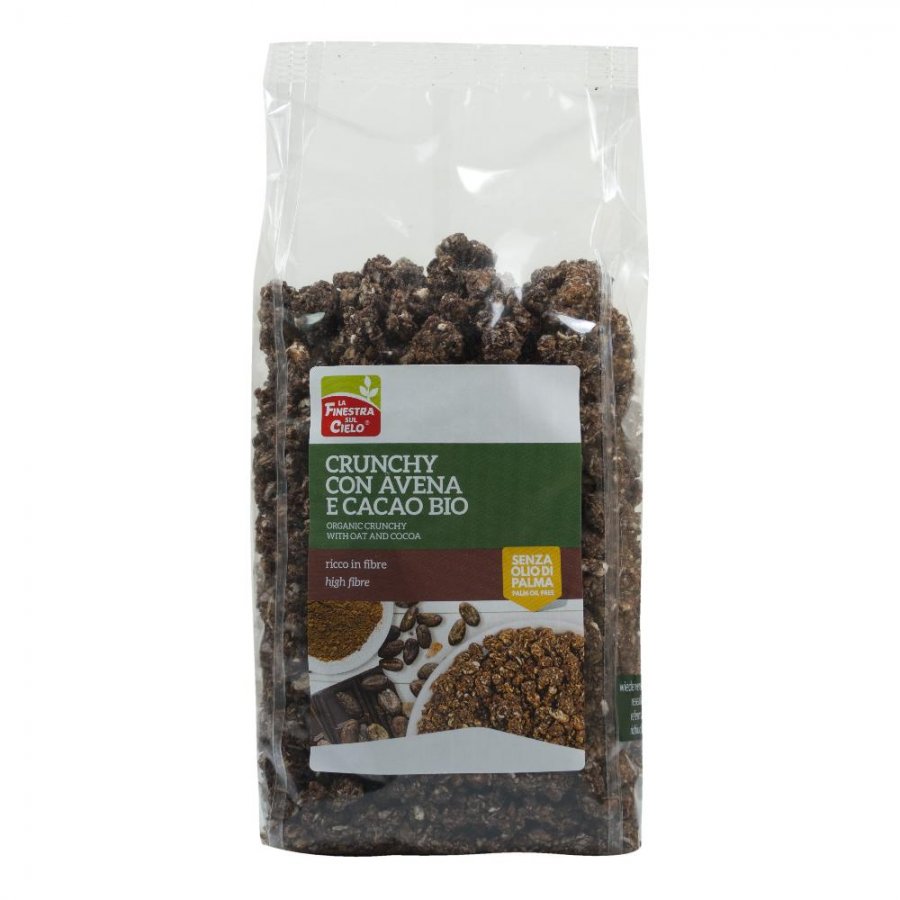 Crunchy con avena e cacao bio 375 g