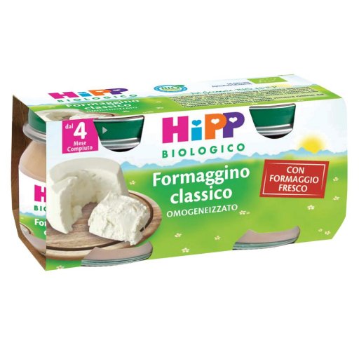 HiPP, Omogeneizzato Formaggino Classico, 2 x 80 g