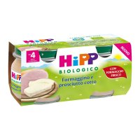 HiPP, Omogeneizzato Bio Formaggino e Prosciutto, 2 x 80 g HiPP, Omogeneizzato Bio Formaggino e Prosciutto, 2 x 80 g
