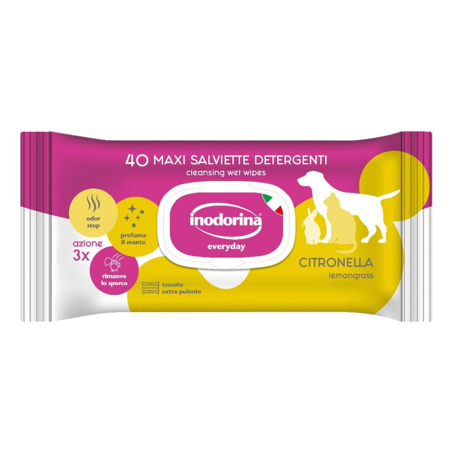 INODORINA SALVIETTE REFRESH CITRONELLA 40PZ