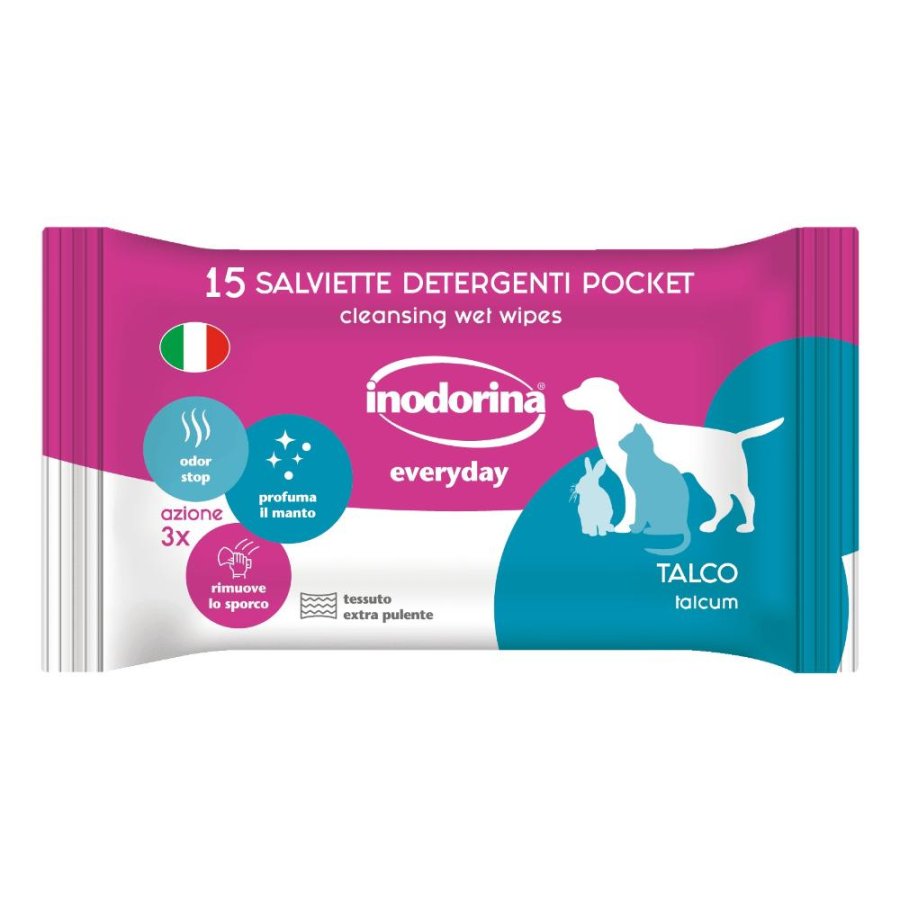 INODORINA SALVIETTE REFRESH POCKET TALCO 15PZ