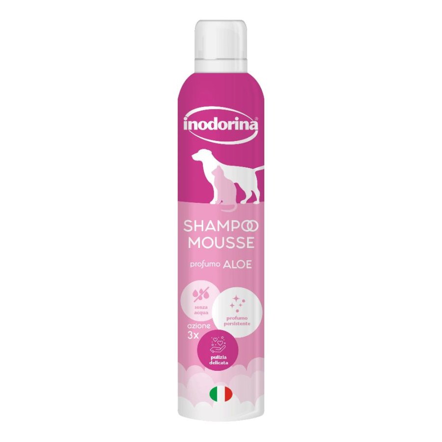 INODORINA SHAMPOO CANE/GATTO MOUSSE ALOE FLACONE 300ML