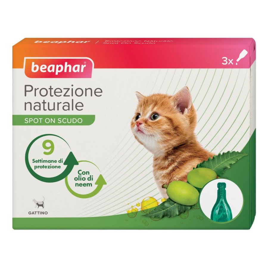 PROTEZIONE NATURALE GATTINO SPOT-ON 3PIP. 0,4ML - BEAPHAR