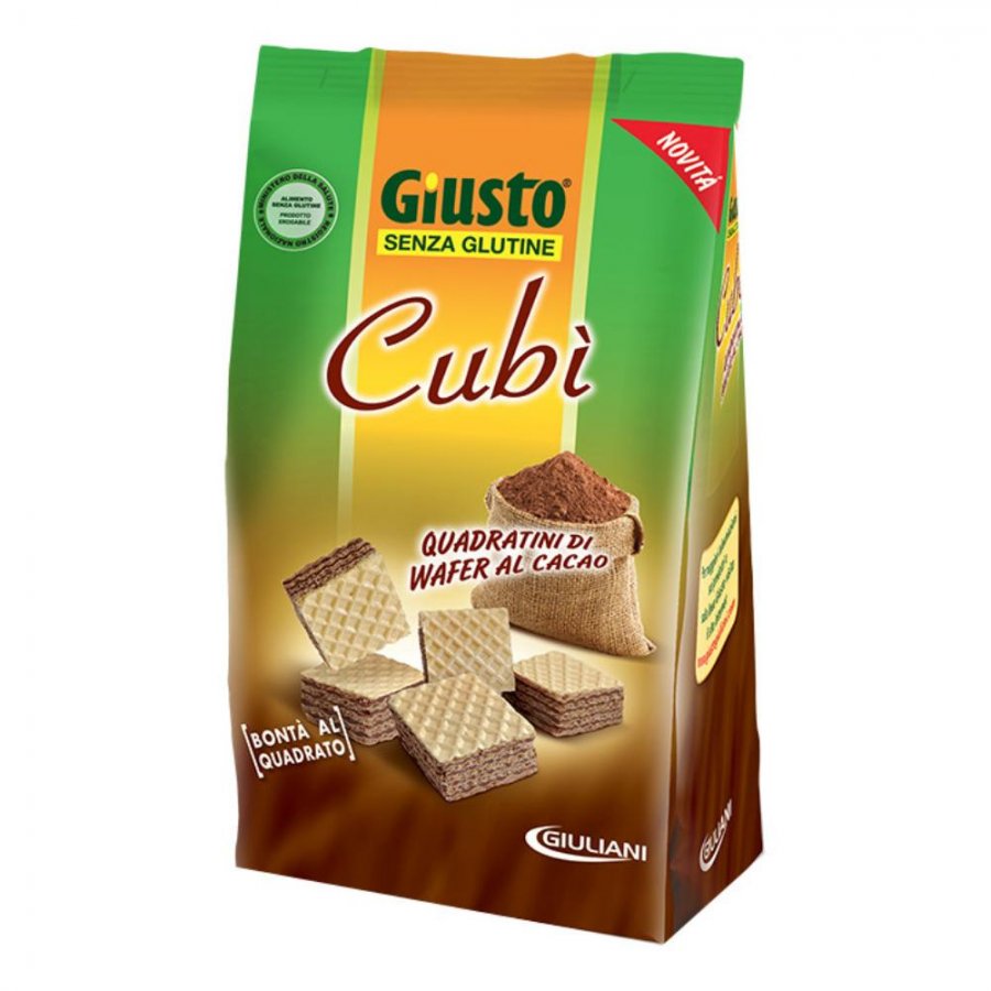 GIUSTO S/G Cubi' Wafer Cacao 175g