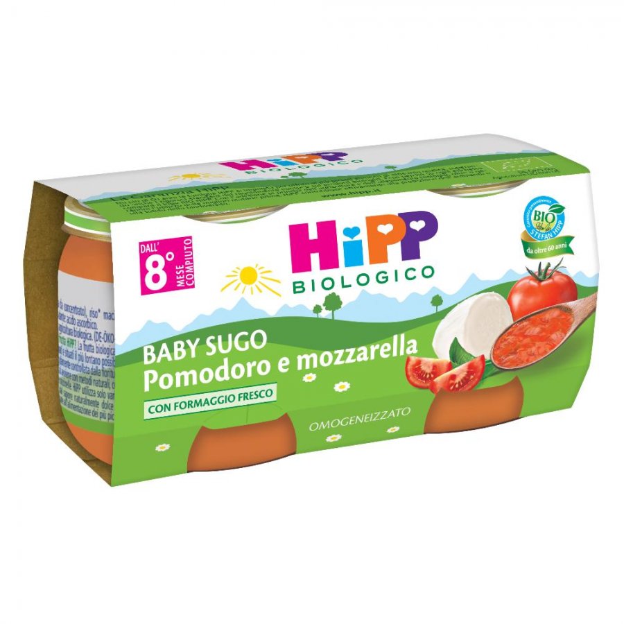 HIPP BIO Sughetto Pomodoro Mozzarella 2x80g