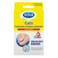 Scholl Cerotto Callifugo Trattamento Rimozione/Protezione 4 CEROTTI IDROREPELLENTI + 4 DISCHETTI CALLIFUGHI