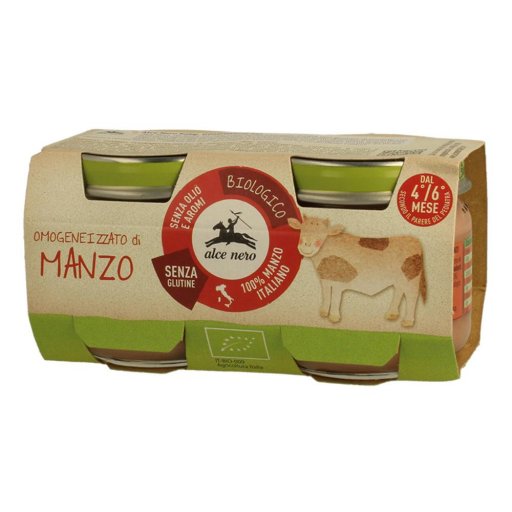 Alce Nero, Omogeneizzato Di Manzo Biologico, 120g