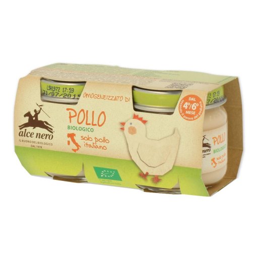 Alce Nero, Omogeneizzato Di Pollo Biologico, 120g 