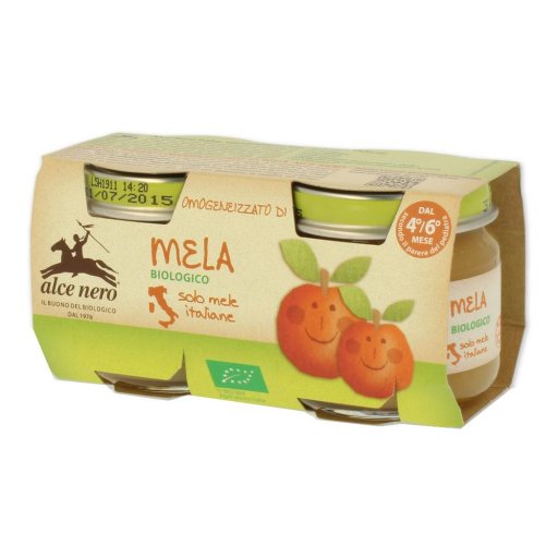 Alce Nero, Omogeneizzato Di Mela Biologico, 120g