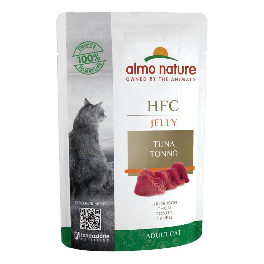 ALMO NATURE GATTO HFC JELLY ADULT TONNO 55GR (bustina)
