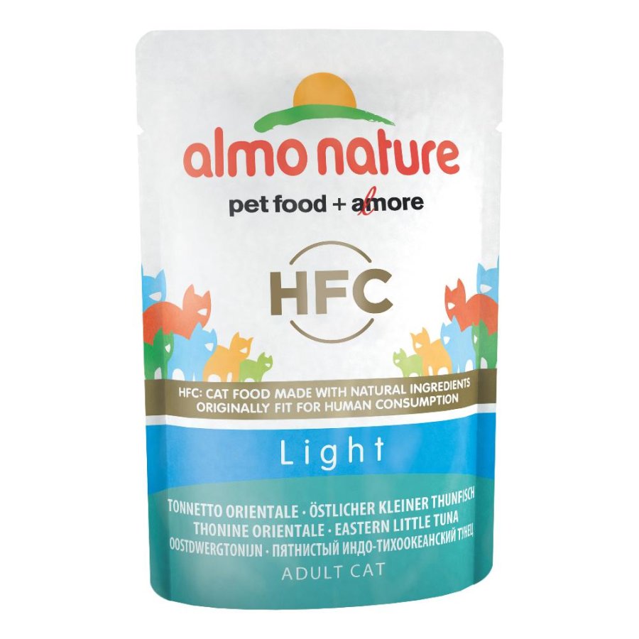 ALMO NATURE GATTO HFC LIGHT ADULT TONNETTO ORIENTALE 55GR (bustina)
