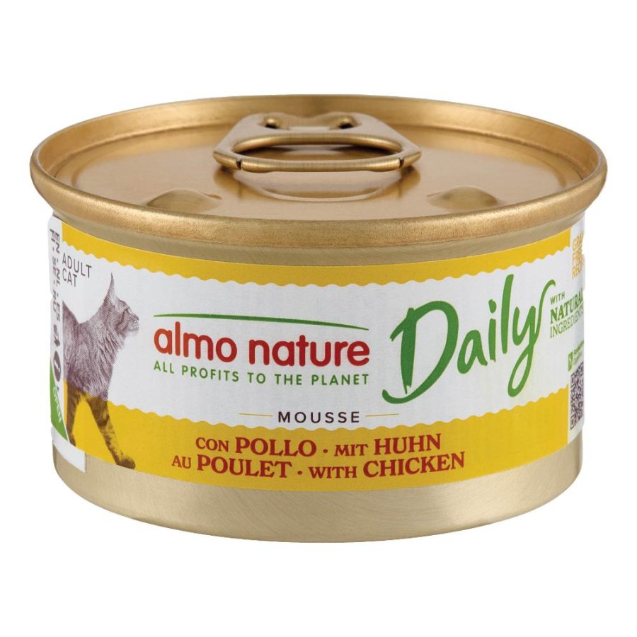 ALMO NATURE GATTO DAILY GRAIN FREE MOUSSE ADULT POLLO 85GR (lattina)