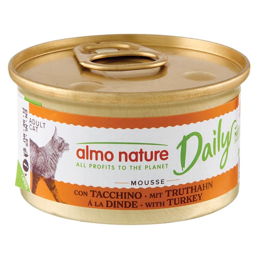 ALMO NATURE GATTO DAILY GRAIN FREE MOUSSE ADULT TACCHINO 85GR (lattina)
