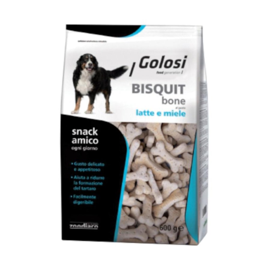 PROLIFE CANE SNACK GOLOSI BISQUIT BONE LATTE MIELE 600GR