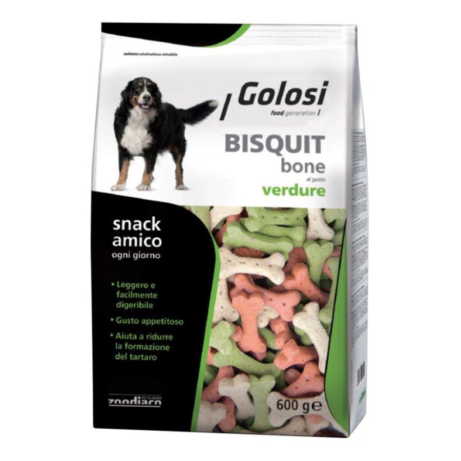PROLIFE CANE SNACK GOLOSI BISQUIT BONE VERDURE 600GR