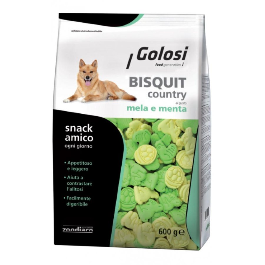 PROLIFE CANE SNACK GOLOSI BISQUIT COUNTRY MELA MENTA 600GR