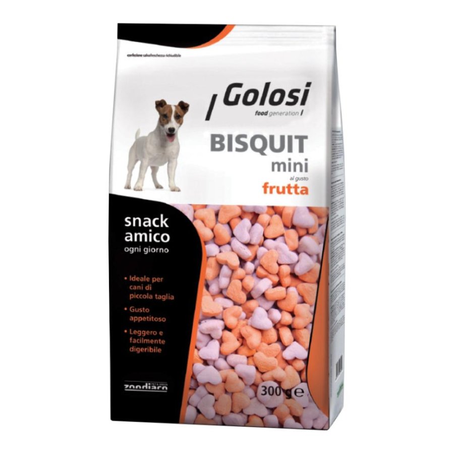 PROLIFE CANE SNACK GOLOSI BISQUIT MINI FRUTTA 300GR