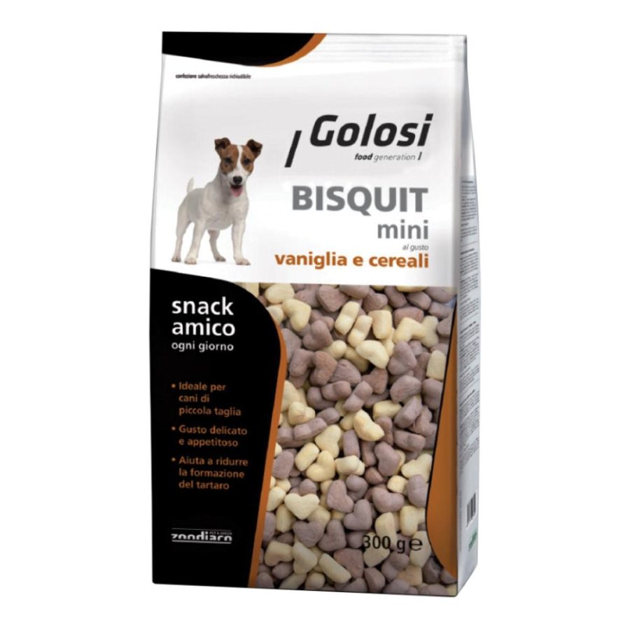 PROLIFE CANE SNACK GOLOSI BISQUIT MINI VANIGLIA CEREALI 300GR