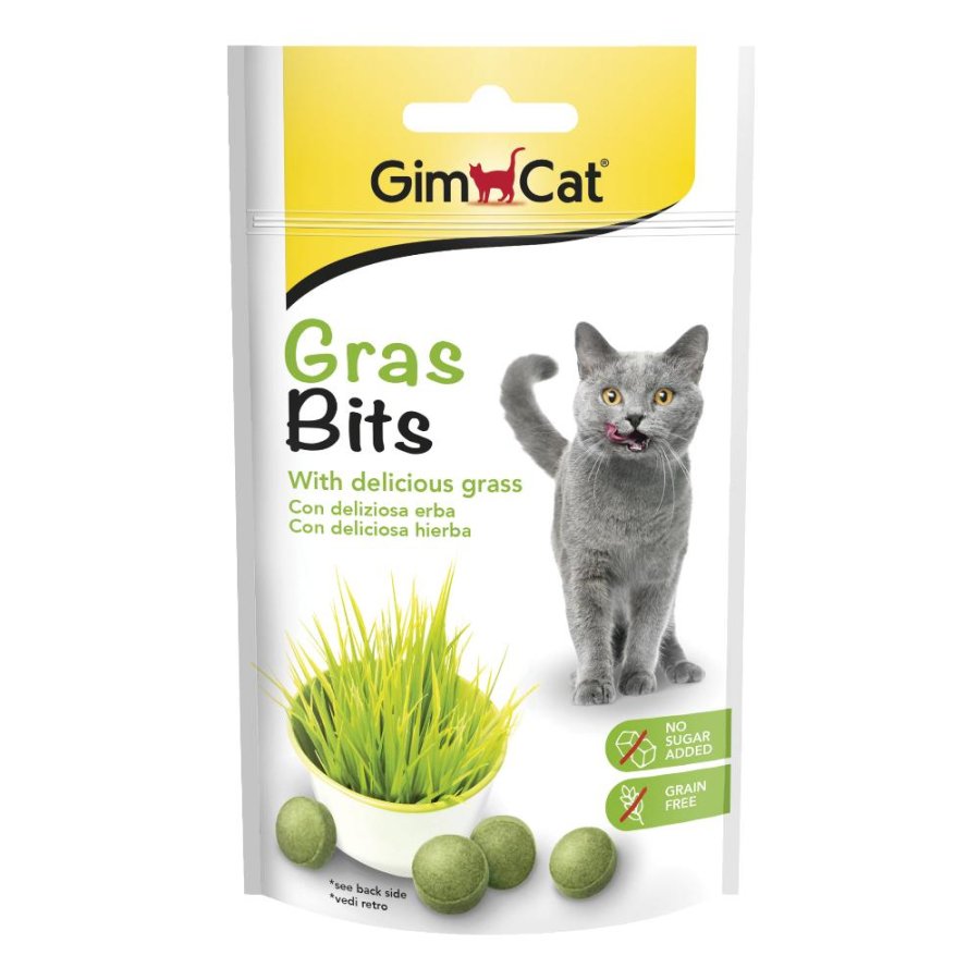 GIMBORN GIMCAT GATTO SNACK GRAS BITS VITAMINE ERBA 50GR