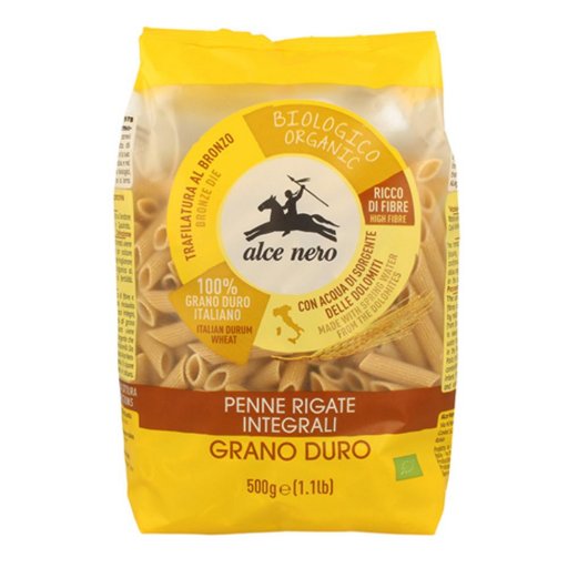 Alce Nero, Penne Rigate Integrali Bio, 500g