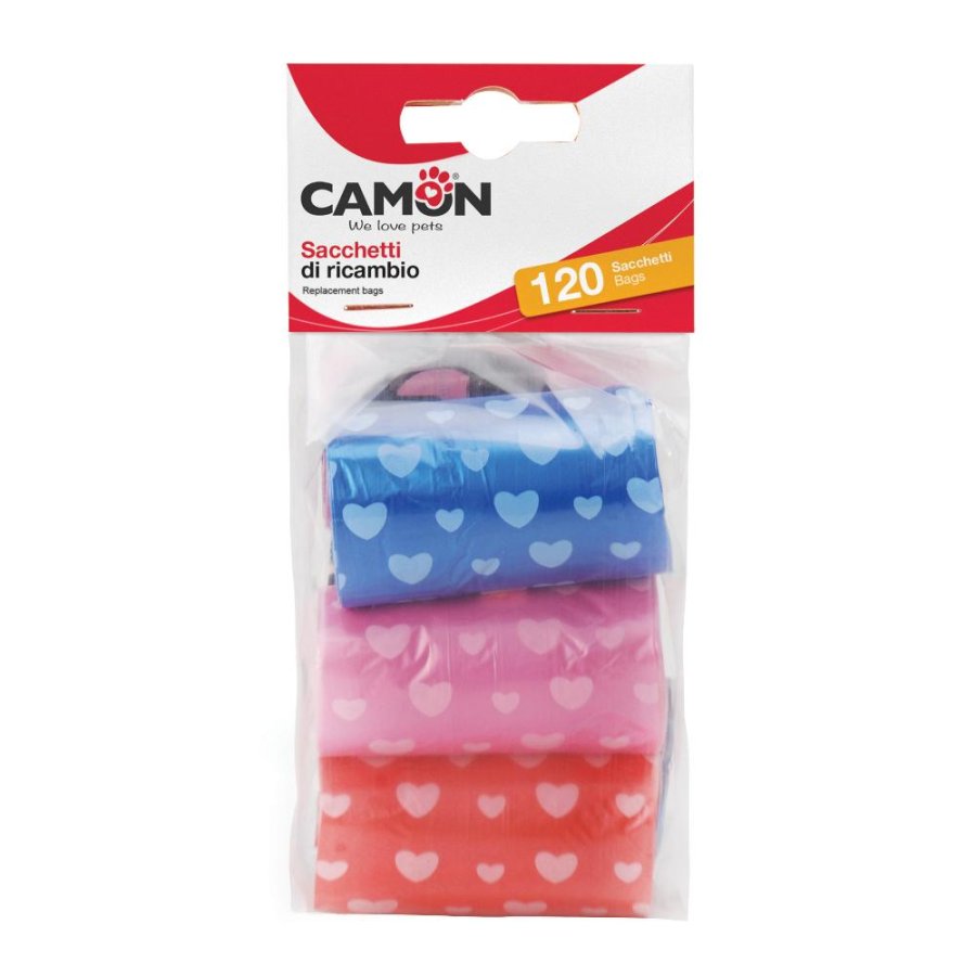 CAMON SACCHETTI RICAMBIO COLORATI 6PZ