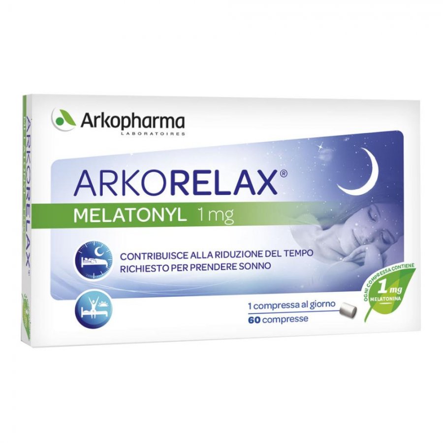 Arkopharma Melatonyl 1mg 60 Compresse - Integratore Alimentare Melatonina