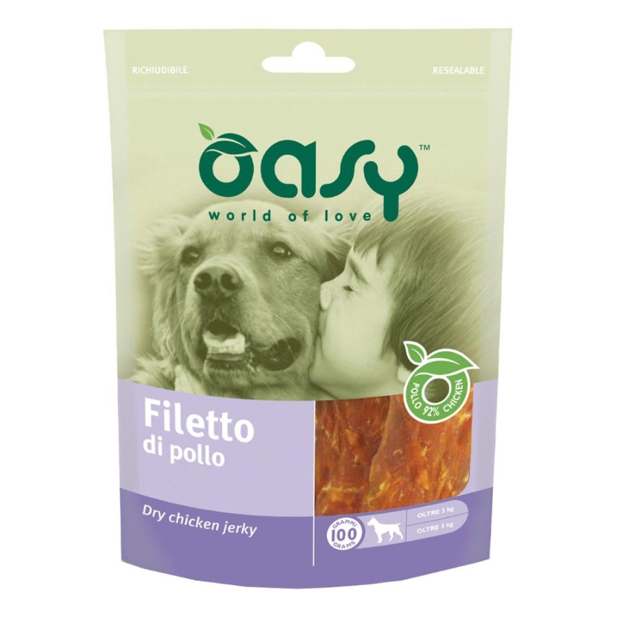 OASY CANE SNACK FILETTO DI POLLO 100GR