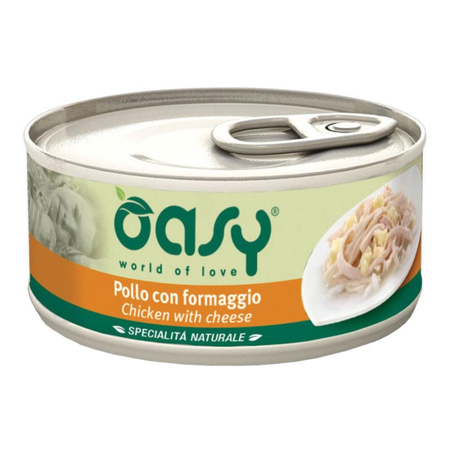 OASY GATTO SPECIALITA' POLLO FORMAGGIO 150GR (lattina)