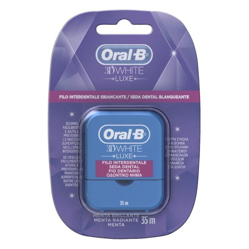 Oral-B - 3D Filo Interdentale con Rivestimento Cerato White Luxe 35 Metri