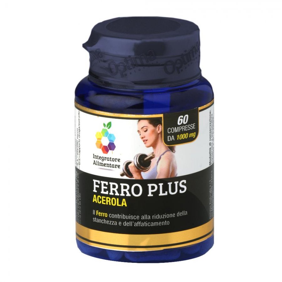 Ferro Plus - 60 Compresse 1000 mg - Integratore per Energia e Riduzione della Stanchezza