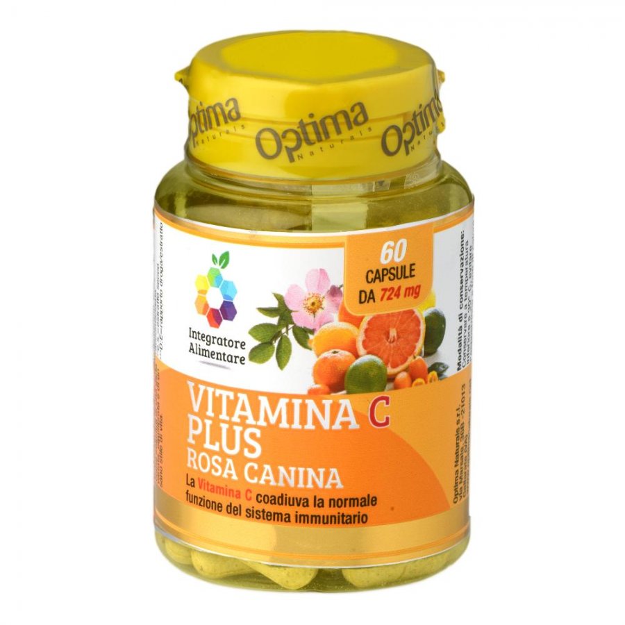 Colours Of Life - Vitamina C Plus Canina 60 Capsule Vegetali 724 mg - Integratore per il Sistema Immunitario e la Salute