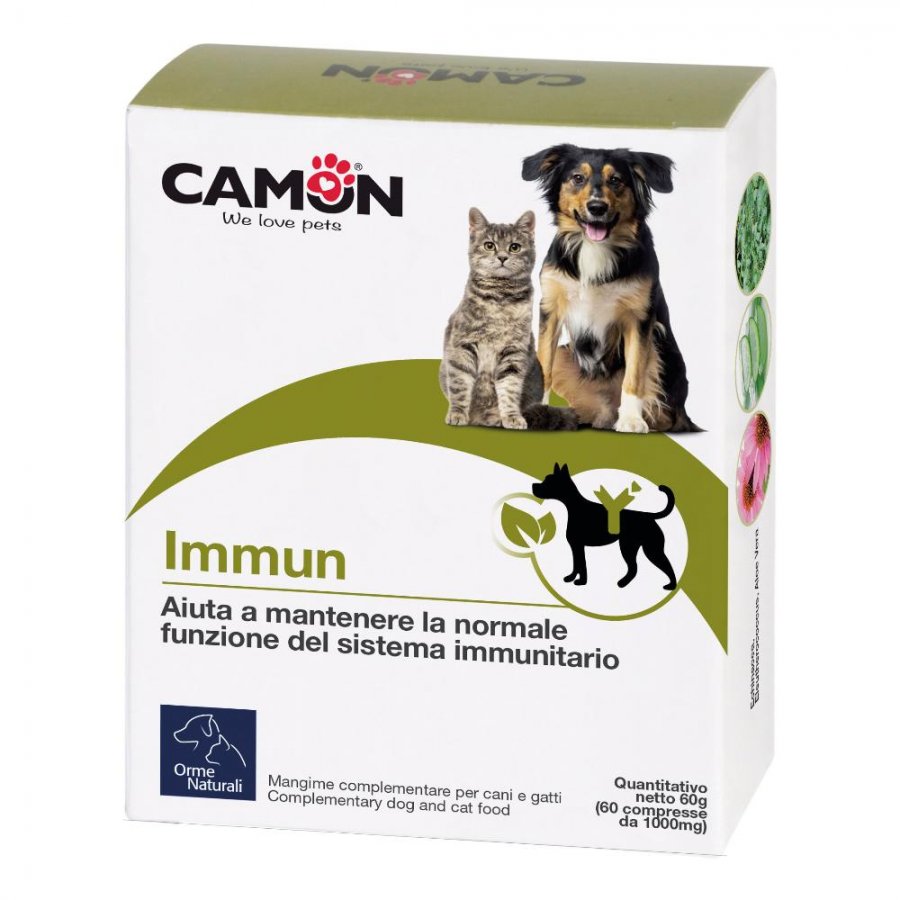 Immun 60 Compresse - Integratore per il Sistema Immunitario di Cani e Gatti - Supporta la Salute Immunitaria