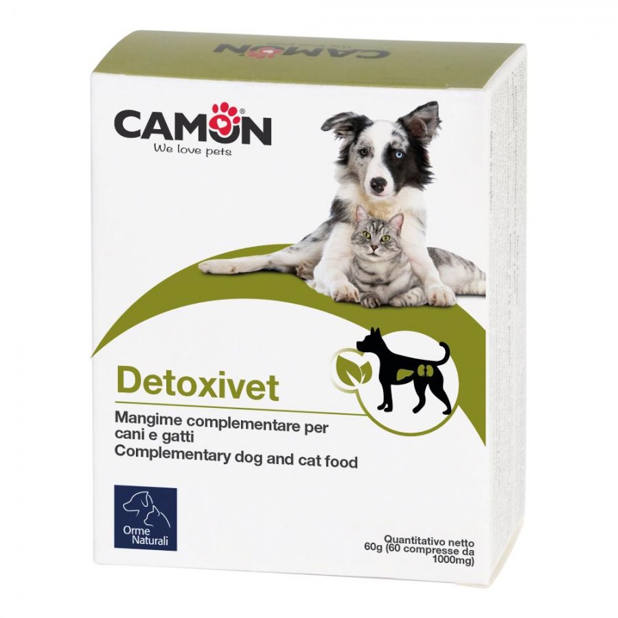 Detoxivet Alimento Complementare Per Cani e Gatti 60 Compresse - Detox per Animali Domestici