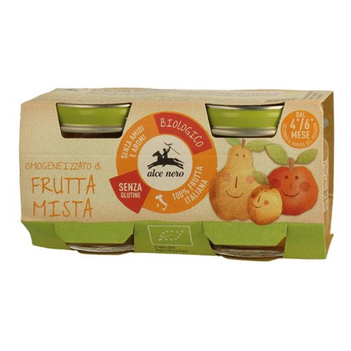 Alce Nero, Omogeneizzato Di Frutta Mista Biologico, 120g