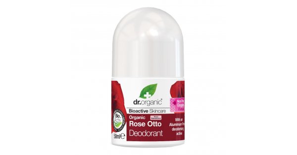 Dr Organic - Rose Otto Deodorant 50 ml, Deodorante Naturale con Estratto di  Rosa