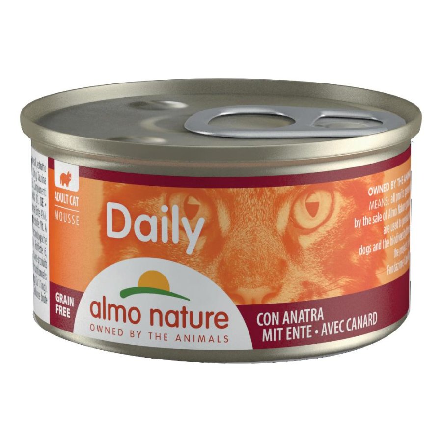 ALMO NATURE GATTO DAILY GRAIN FREE MOUSSE ADULT ANATRA 85GR (lattina)
