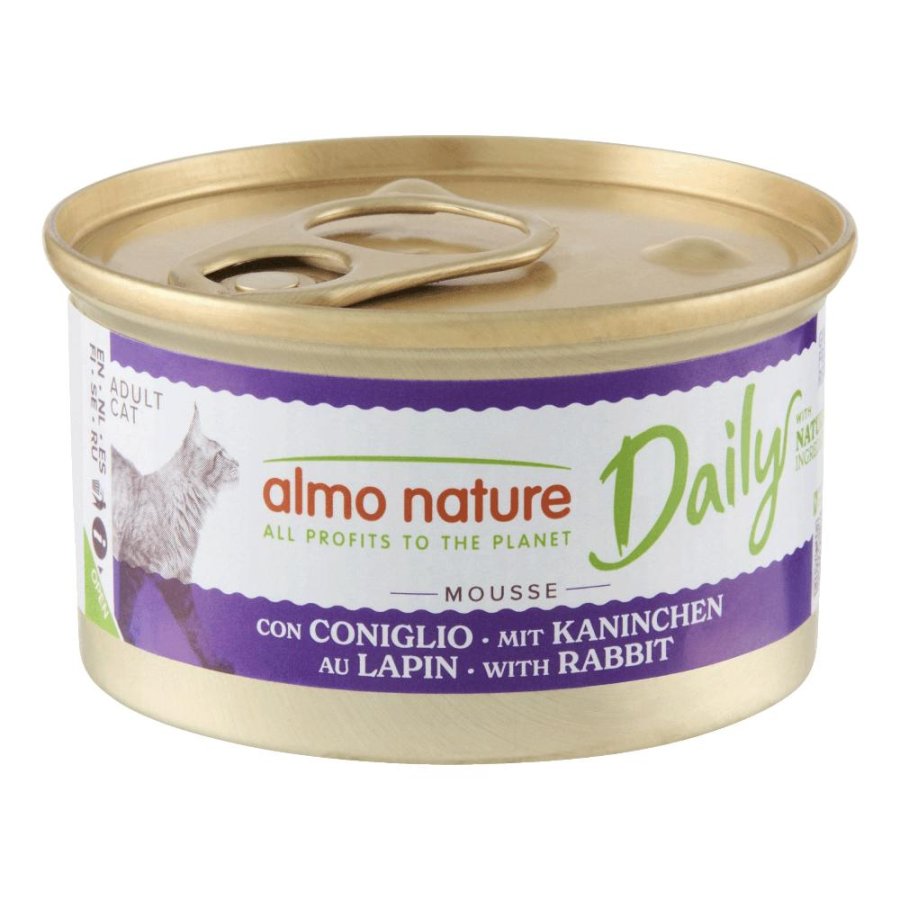 ALMO NATURE GATTO DAILY GRAIN FREE MOUSSE ADULT CONIGLIO 85GR (lattina)