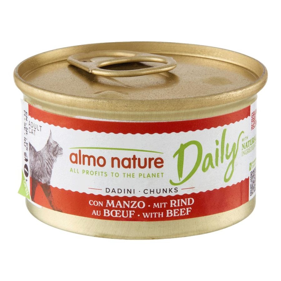 ALMO NATURE GATTO DAILY GRAIN FREE DADINI ADULT MANZO 85GR (lattina)