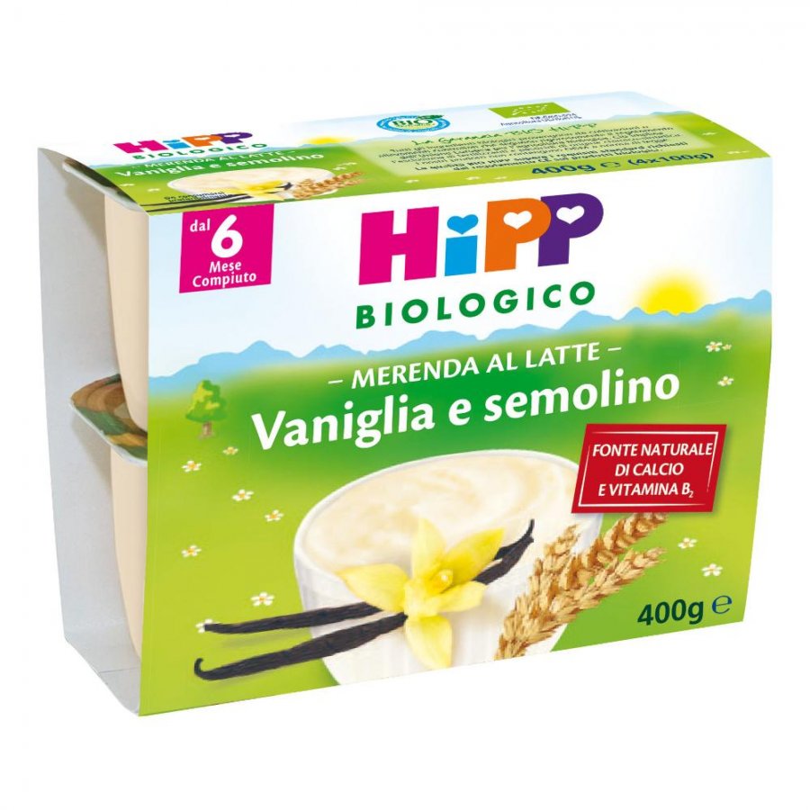 HIPP BIO Merenda Latte Van.Sem.4x100g