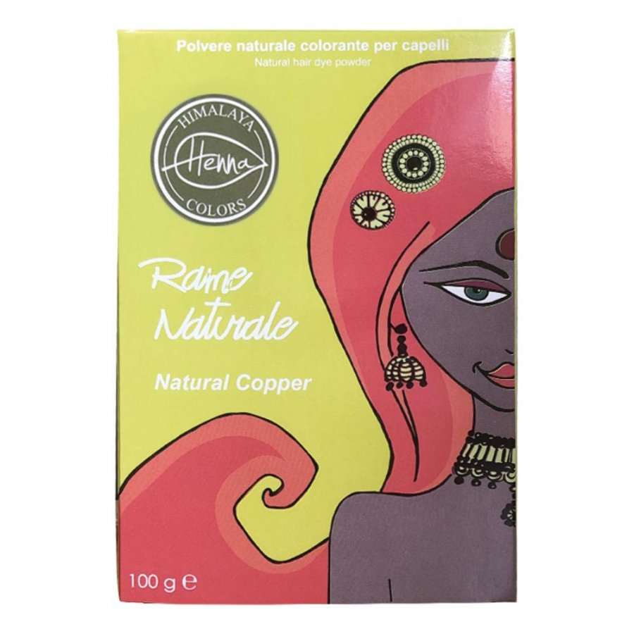 Himalaya Henna Colors Tinta Capelli Rame Naturale 100g - Polvere Naturale Colorante per Capelli