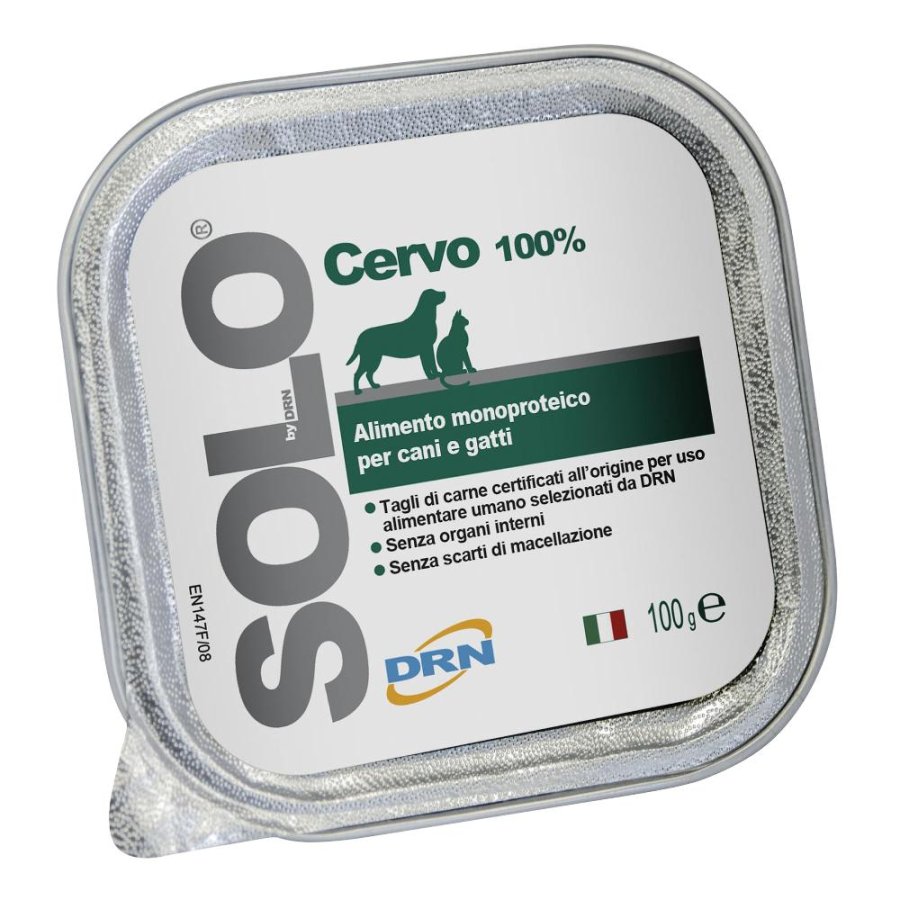 NEXTMUNE DRN SOLO CANE/GATTO MONOPROTEICO CERVO 100GR (vaschetta)