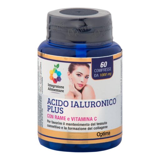Colours of Life - Acido Ialuronico Plus 60 Compresse da 1000 mg - Supporto al Tessuto Connettivo e alla Formazione del Collagene