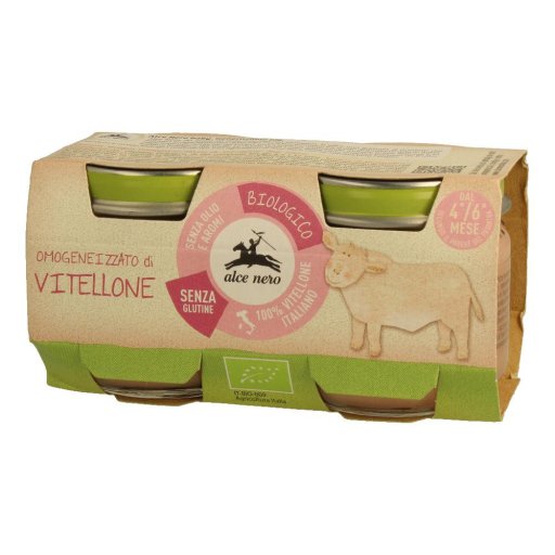 Alce Nero, Omogeneizzato Di Vitellone Biologico, 120g