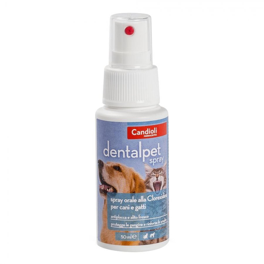 Dentalpet Spray Orale per Cani e Gatti 50ml - Pulizia Dentale Efficace