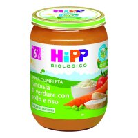 HiPP Biologico, Pappa Completa Fantasia di Verdure con Pollo e Riso, 190 g HiPP Biologico, Pappa Completa Fantasia di Verdure con Pollo e Riso, 190 g